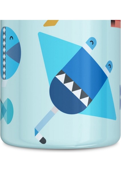 Kids Bottle Sea Friends Pipetli Paslanmaz Çelik Çocuk Su Matarası 500 ml indirimleri