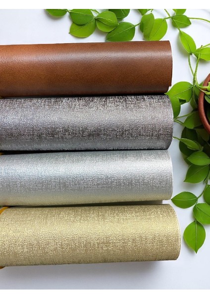 Metalik Gri Renk Yapışkanlı Suni Deri 100 X140CM modelleri