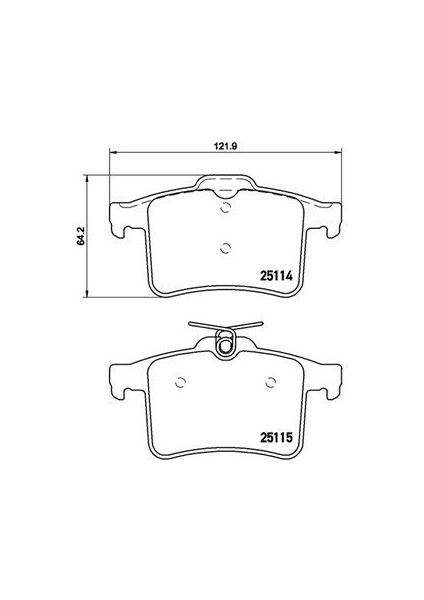 Arka Balata Volkswagen Golf Vıı 12>audi A3 12>passat 15>/jaguar Xf