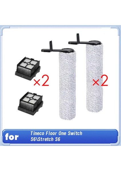 Tineco Floor One Switch S6/stretch S6 Için Silindir Fırça Hepa Filtre Aksesuarları (Yurt Dışından)