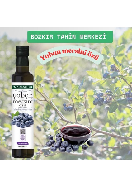 Bozkır Tahin Merkezi Yaban Mersini Özü 700GR (Katkısız& Soğuk Pres)
