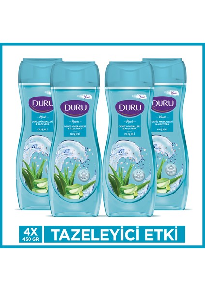Moods Deniz Mineralleri & Aloe Vera Duş Jeli 4X450ML