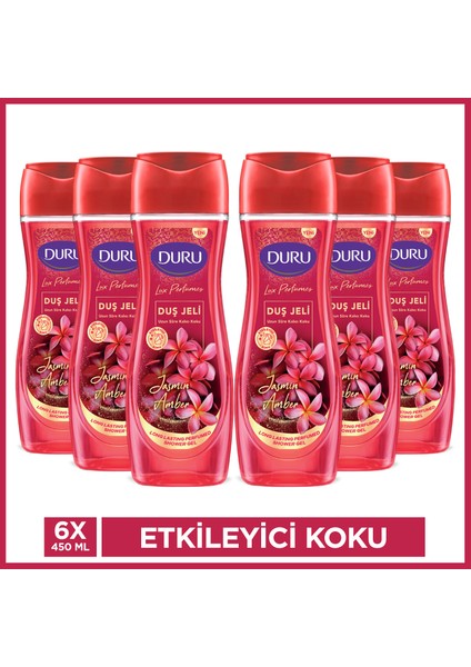 Lux Perfumes Jasmin Amber Duş Jeli 6 x 450 ml