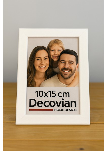 Doğal Ahşap Modern Ayaklı Tekli Fotoğraf Çerçevesi - Beyaz Renkli Masaüstü Çerçeve- Boş Resimsiz fiyatları