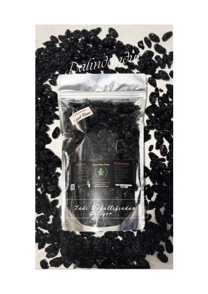 Yeni Mahsül Doğal Siyah Üzüm Kurusu 250gr (Yerli)