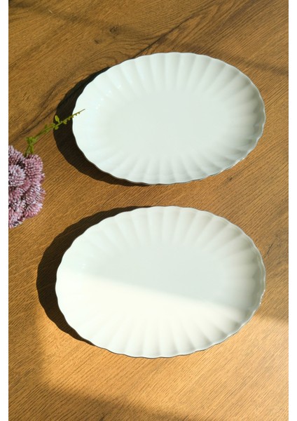 Bone Luz Platin File Kayık Tabak 24X17CM BNLZF24KY220 2 Li