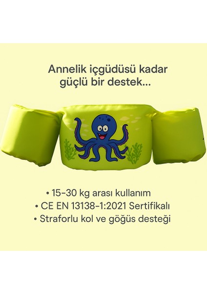 Myswim Yüzdürme Yardımcısı Ahtapot-Yeşil