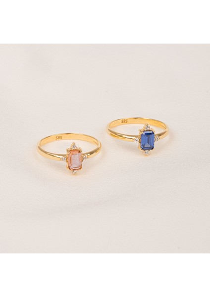 Gümüş Yüzük - Gümüş Yüzük - Octagon Kesim Zultanit Taşlı 0.95 Karat Pırlanta Montorü 925 Ayar Gümüş Yüzük