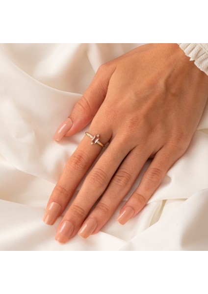 Gümüş Yüzük - Gümüş Yüzük - Octagon Kesim Zultanit Taşlı 0.95 Karat Pırlanta Montorü 925 Ayar Gümüş Yüzük