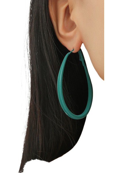 Basit Saplama Küpeler Çok Yönlü Popüler Kişilik Sokak Çekim Küpeleri (Yurt Dışından)