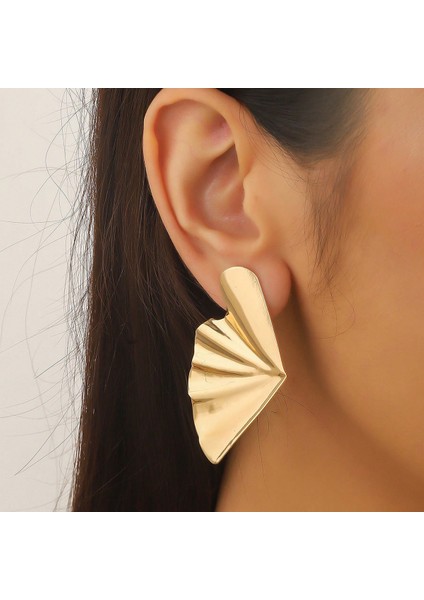 Basit Saplama Küpeler Çok Yönlü Popüler Kişilik Sokak Çekim Küpeleri (Yurt Dışından)