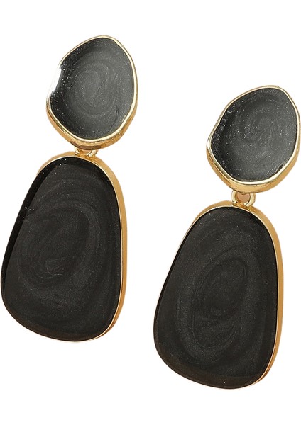 Basit Saplama Küpeler Çok Yönlü Popüler Kişilik Sokak Çekim Küpeleri (Yurt Dışından)