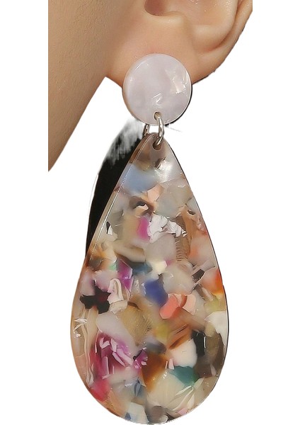 Basit Saplama Küpeler Çok Yönlü Popüler Kişilik Sokak Çekim Küpeleri (Yurt Dışından)