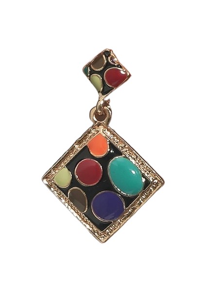 Basit Saplama Küpeler Çok Yönlü Popüler Kişilik Sokak Çekim Küpeleri (Yurt Dışından)