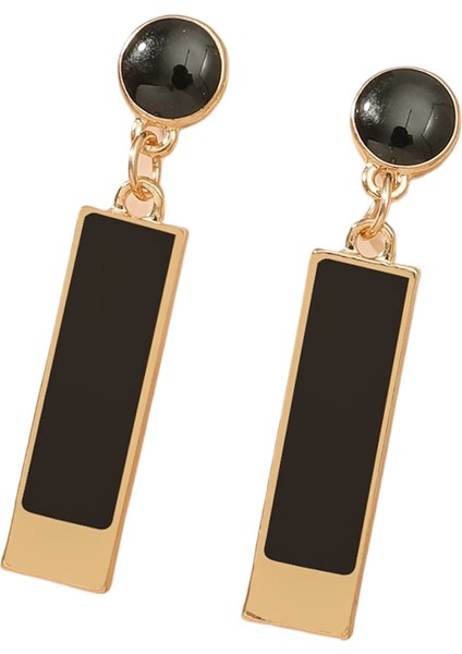 Basit Saplama Küpeler Çok Yönlü Popüler Kişilik Sokak Çekim Küpeleri (Yurt Dışından)