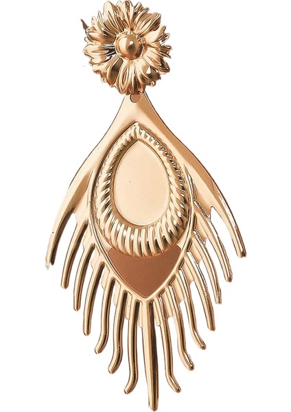 Basit Saplama Küpeler Çok Yönlü Popüler Kişilik Sokak Çekim Küpeleri (Yurt Dışından)