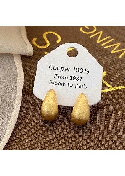 Saplama Küpeler Vintage Sade Küpeler (Yurt Dışından)