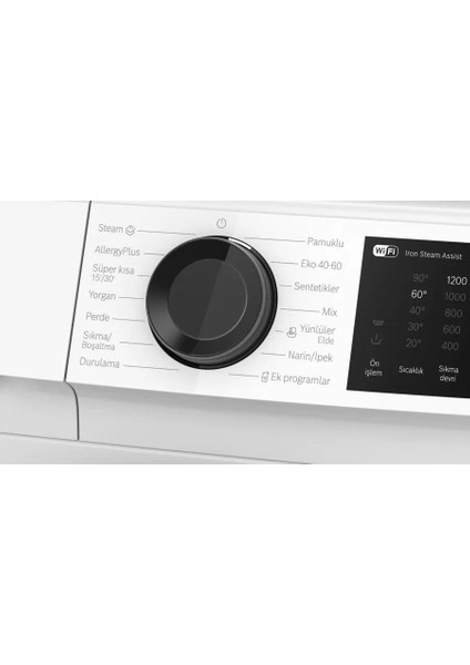 WGK242Z0TR Çamaşır Makinesi 9 kg 1200 Devir Beyaz modelleri