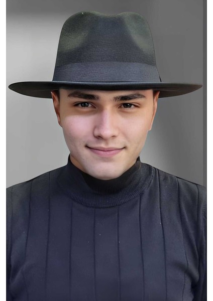 Erkek Panama Kaşe Biyeli Fötr Şapka