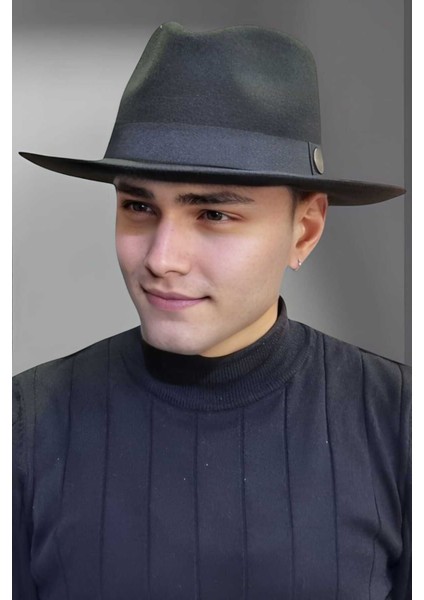 Erkek Panama Kaşe Biyeli Fötr Şapka indirimleri