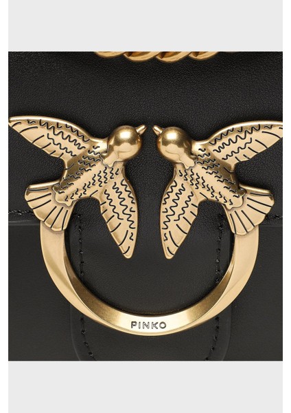 Logolu Ayarlanabilir Zincir Askılı Çanta Bayan Çanta 100074 A0F1 Z99Q indirimleri