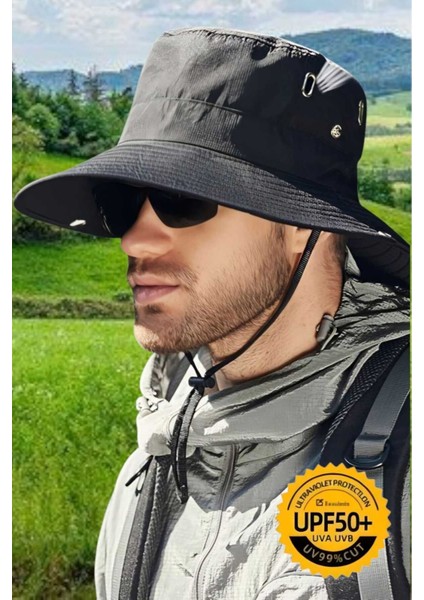 Unisex Uv Korumalı Geniş Kenarlı Katlanabilir Safari Outdoor Boonie Yürüyüş ve Plaj Şapkası fiyatları