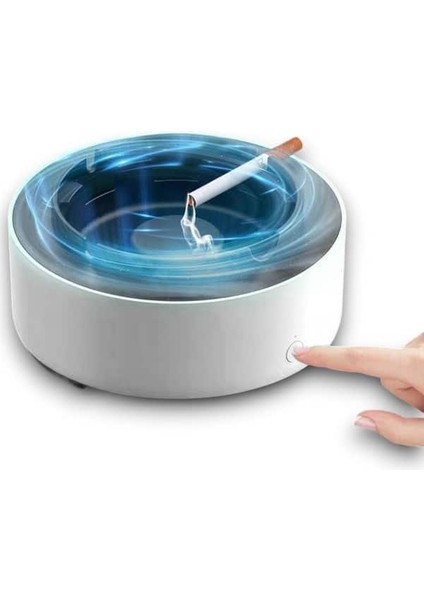 Hs-28 Elektrikli Küllük | Duman Emici, Sessiz Fanlı, USB Şarjlı Akıllı Kül Tablası