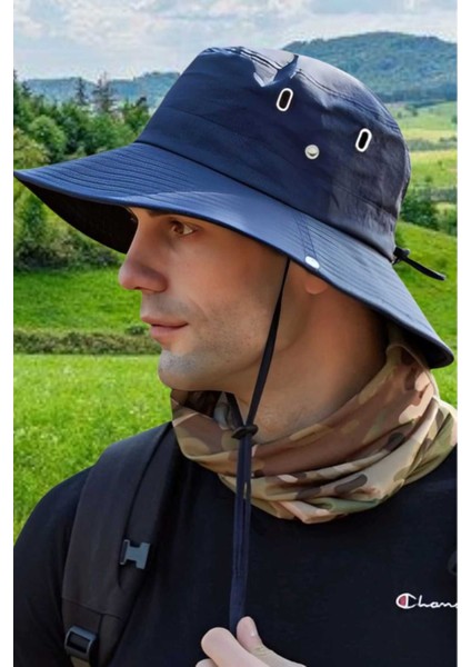 Unisex Uv Korumalı Geniş Kenarlı Katlanabilir Safari Outdoor Boonie Yürüyüş ve Plaj Şapkası fırsatları