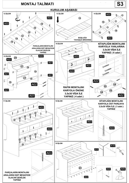 Sardunya Tamamı Mdf Yavrulu Ranza Ab