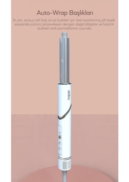 SHD-1720 - Volumair 5 In 1 Katlanabilir Air Saç Kurutma ve Şekillendirme Sistemi Beyaz