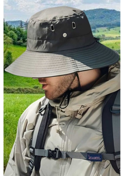 Unisex Uv Korumalı Geniş Kenarlı Katlanabilir Safari Outdoor Boonie Yürüyüş ve Plaj Şapkası modelleri