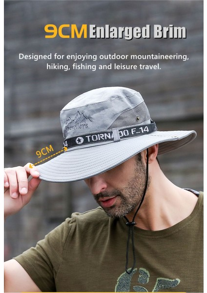 Unisex Yazlık Geniş Kenarlı Fileli Katlanabilir Safari Outdoor Plaj Şapkası indirimleri