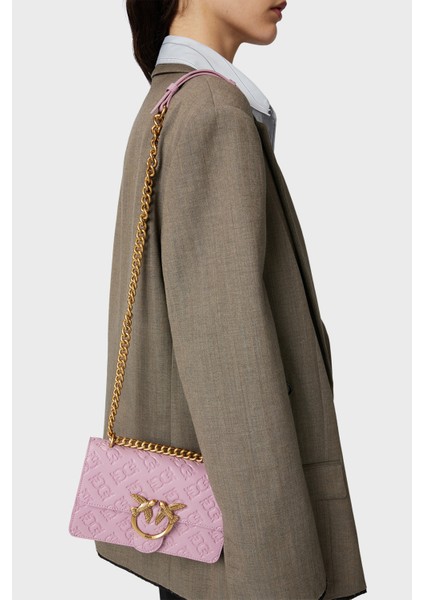 Kabartmalı Logo Baskılı Ayarlanabilir Askılı Çanta Bayan Çanta 100074 A1YB N46Q modelleri