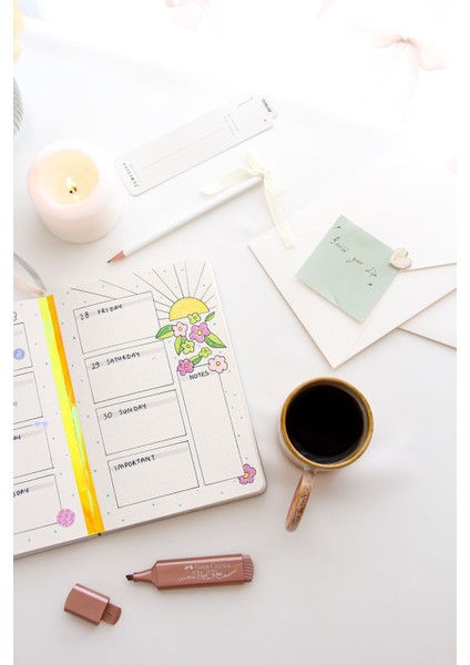 A5 Bullet Journal Noktalı Defter 140 Gr. 80 Yaprak Cappuccino
