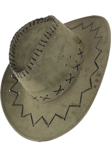 Unisex Nubuk Kovboy Şapkası modelleri