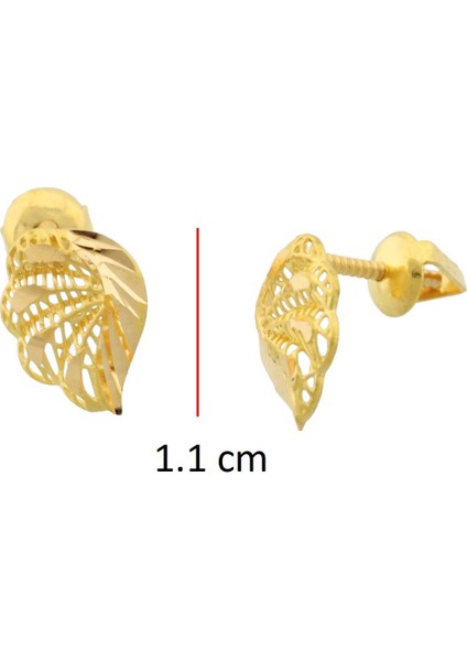 22 Ayar Altın Tasarım Çivi Küpe fırsatları