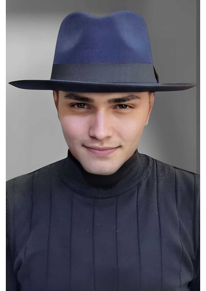 Erkek Panama Kaşe Biyeli Fötr Şapka