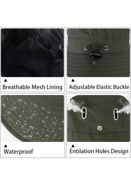 Unisex Uv Korumalı Su Geçirmez Yazlık Safari Şapka fırsatları