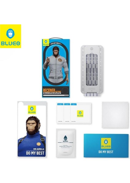 B Receiver Anti-Dust Hd App iPhone 16 Pro Max Köşeleri Darbeye Dayanıklı Uygulama Aparatlı Ekran Koruyucu modelleri