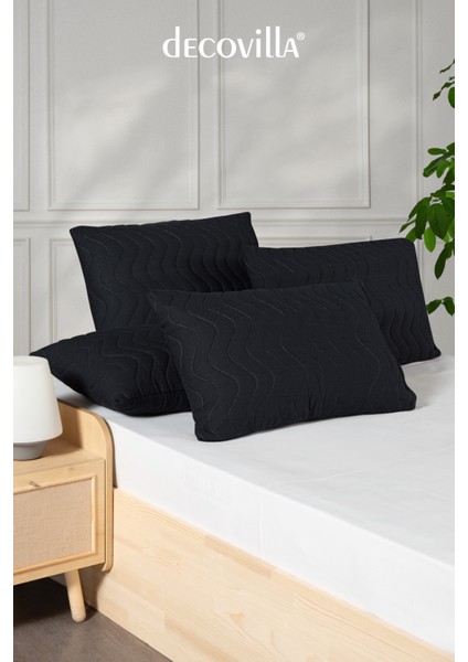 Micro Kapitone Yastık Alezi Sıvı Geçirmez 2 Li Set Yastık Koruyucu 50X70 indirimleri