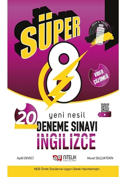 8. Sınıf İngilizce Süper Yeni Nesil 20 Deneme Sınavı