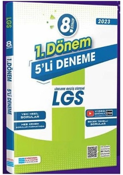 LGS 1.Dönem Video Çözümlü 5'li Deneme