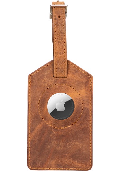 Gerçek Deri Bagaj Etiketi, Apple Airtag Uyumlu