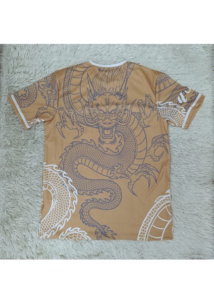Dayıbalı Rm Isimsiz Kısa Kol Dragon Desenli Özel Konsept Forması (Gold) fiyatları