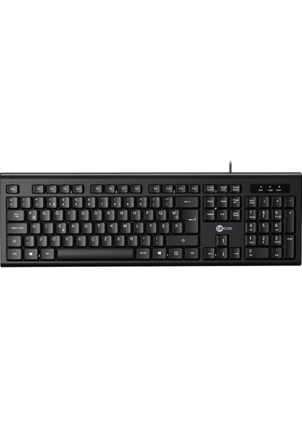 KB101 USB Kablolu Türkçe F Klavye Siyah