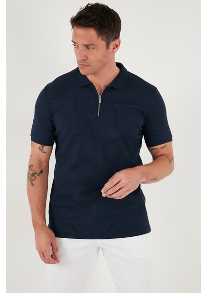 Pamuklu Regular Fit Fermuarlı Polo Yaka T Shirt Erkek Polo Yaka T Shirt 5902738 fiyatları