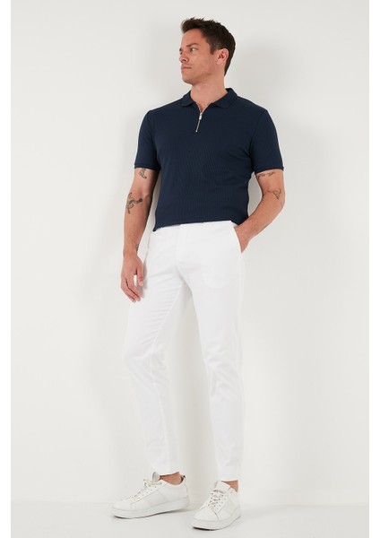 Pamuklu Regular Fit Fermuarlı Polo Yaka T Shirt Erkek Polo Yaka T Shirt 5902738 fırsatları