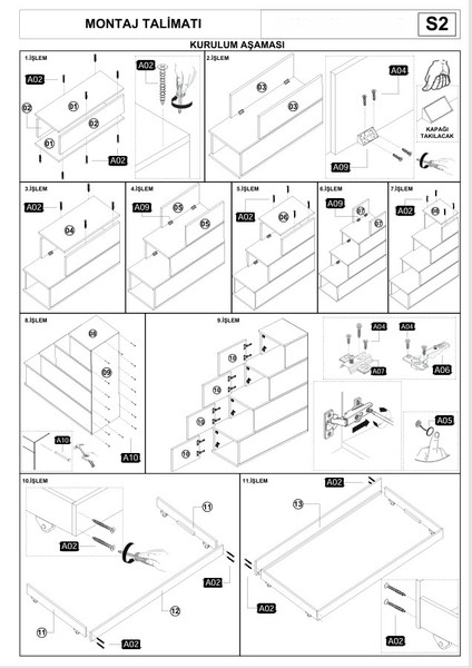 Sardunya Tamamı Mdf Yavrulu Ranza Cb