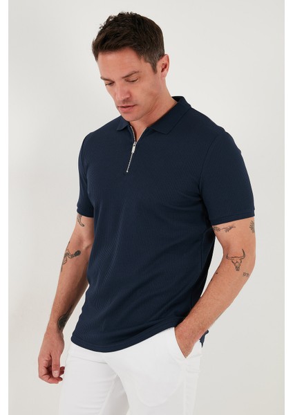 Pamuklu Regular Fit Fermuarlı Polo Yaka T Shirt Erkek Polo Yaka T Shirt 5902738 indirimleri