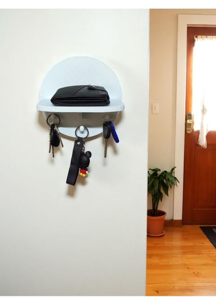 Raflı Duvar Anahtarlığı - Hol Için Dekoratif Anahtar Askılığı - Dekoratif Kapı Yanı Anahtarlık indirimleri